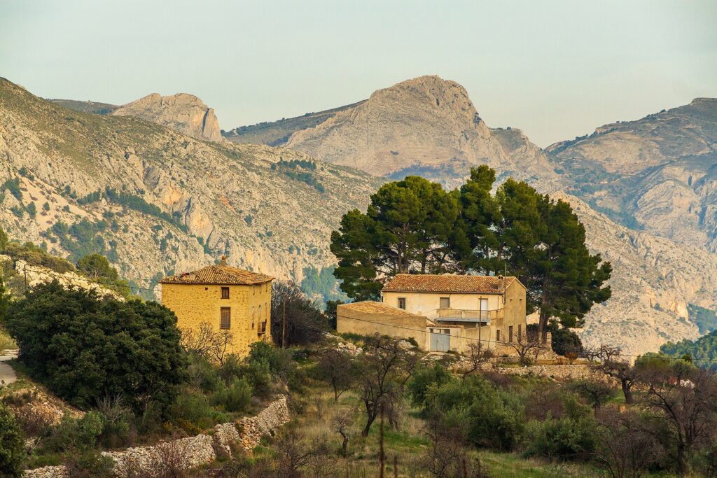 Paisaje de montaña de Confrides