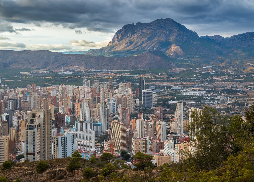 Paisaje montañoso del entorno de Benidorm