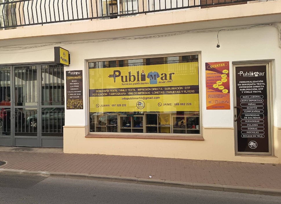 Publimar · Serigrafía en Xàbia