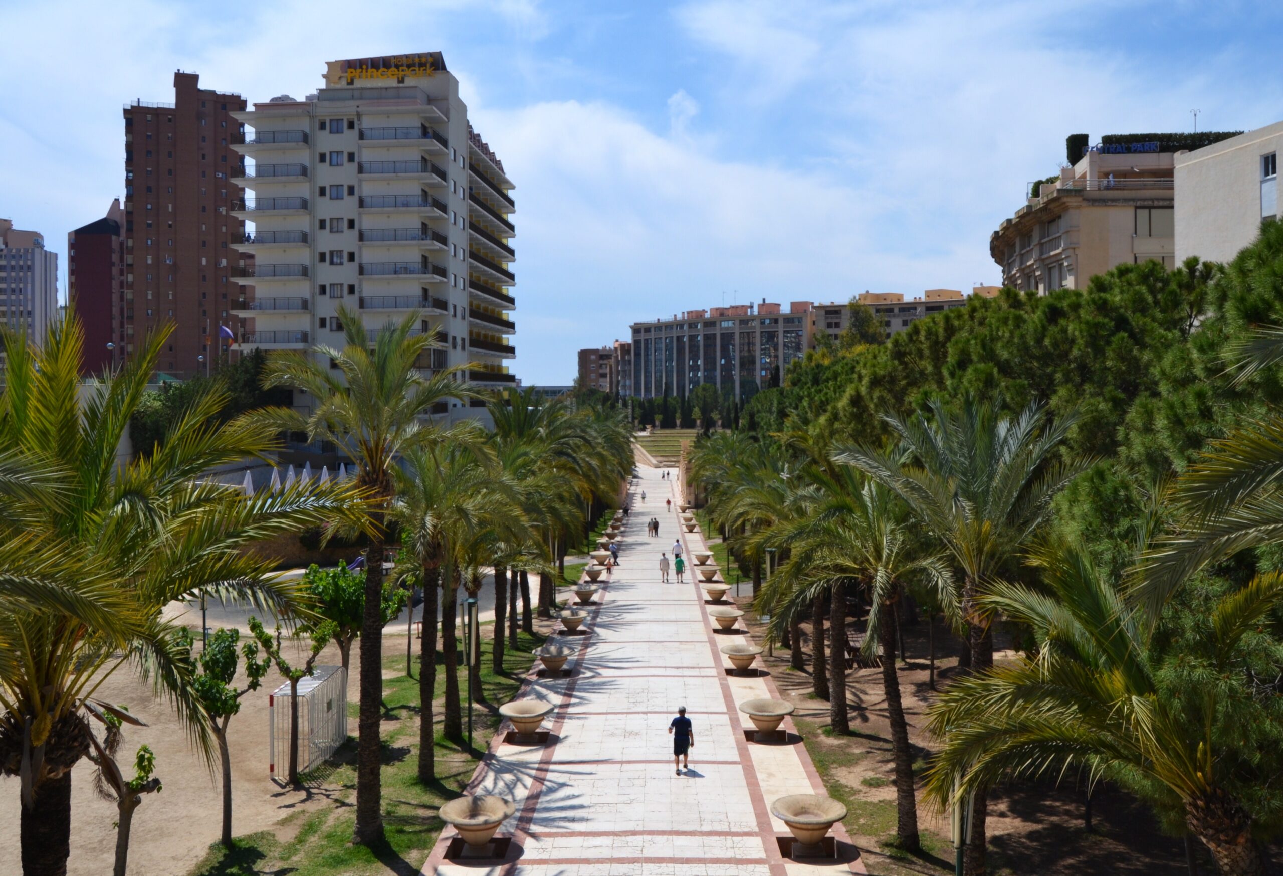 Vista del Parque de L'Aigüera en Benidorm