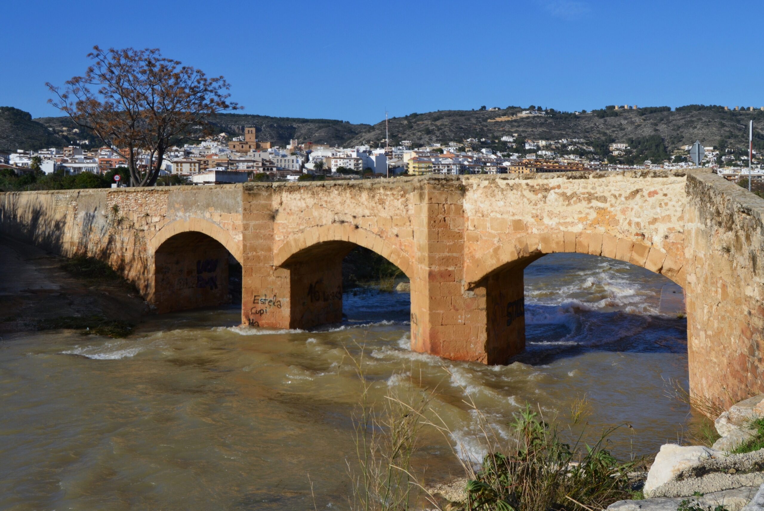 Pont del Llavador de Xàbia, salida de la Ruta Bosque Rebaldí