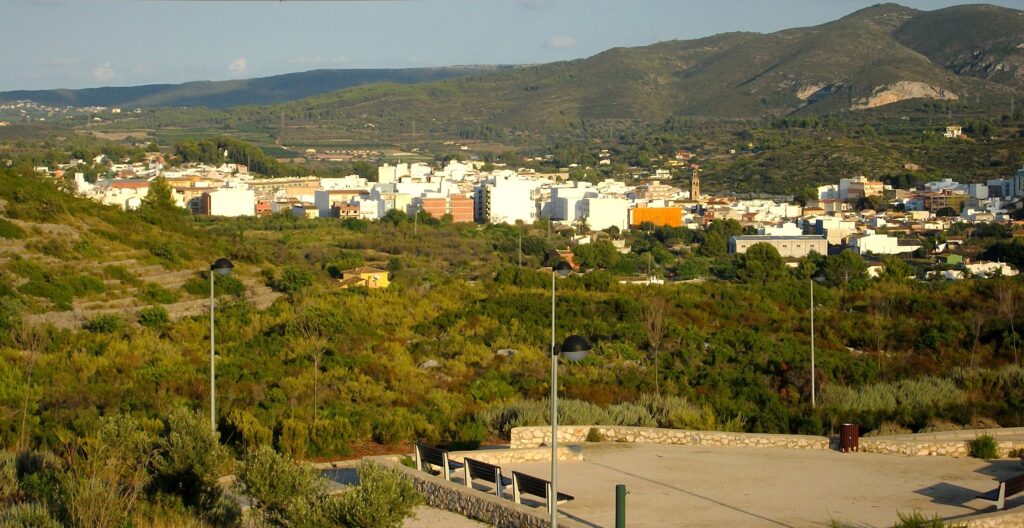 Vista de Gata de Gorgos · Gata de Gorgos – Xaló – Murla – Senija
