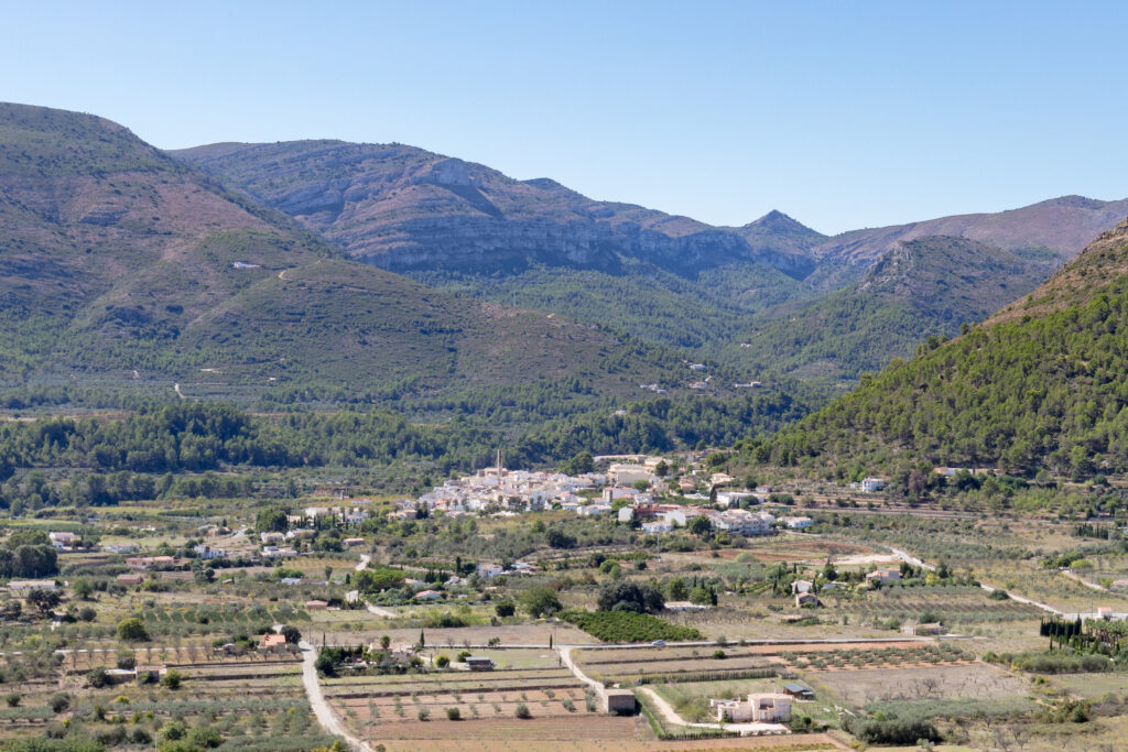 Vista de Murla · Gata de Gorgos – Xaló – Murla – Senija