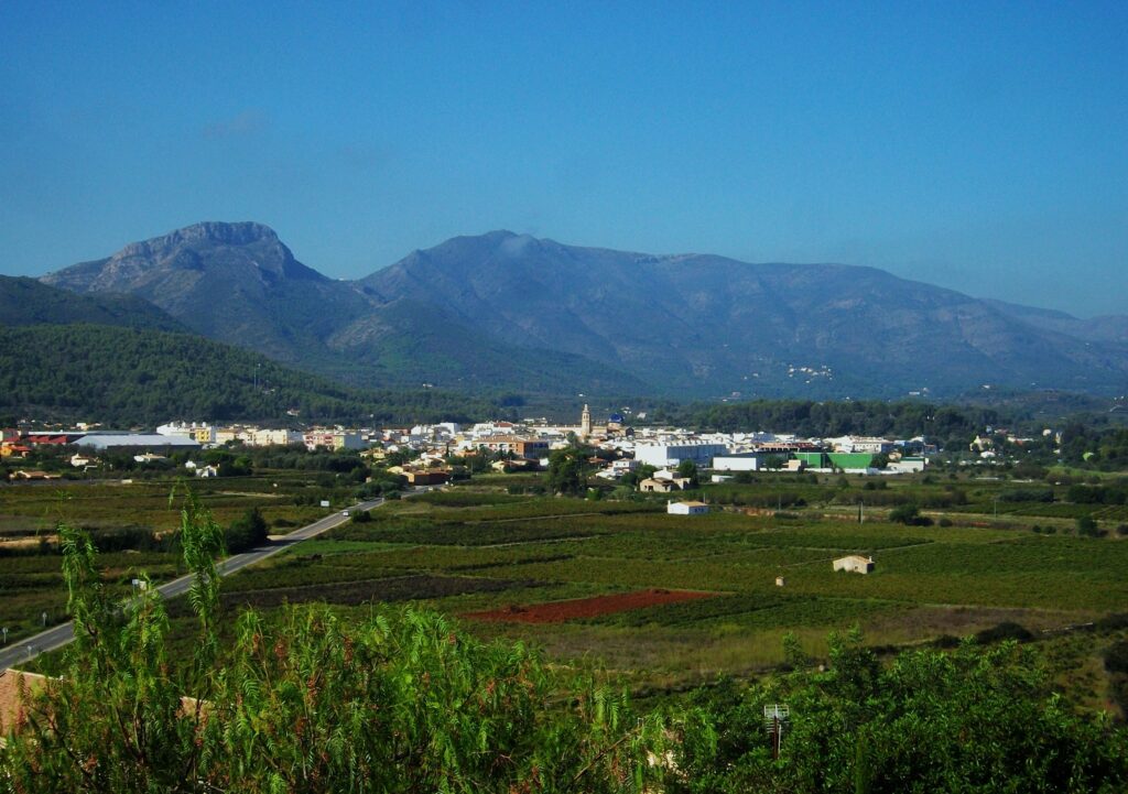 Vista de Xaló y la Vall de Pop · Gata de Gorgos – Xaló – Murla – Senija